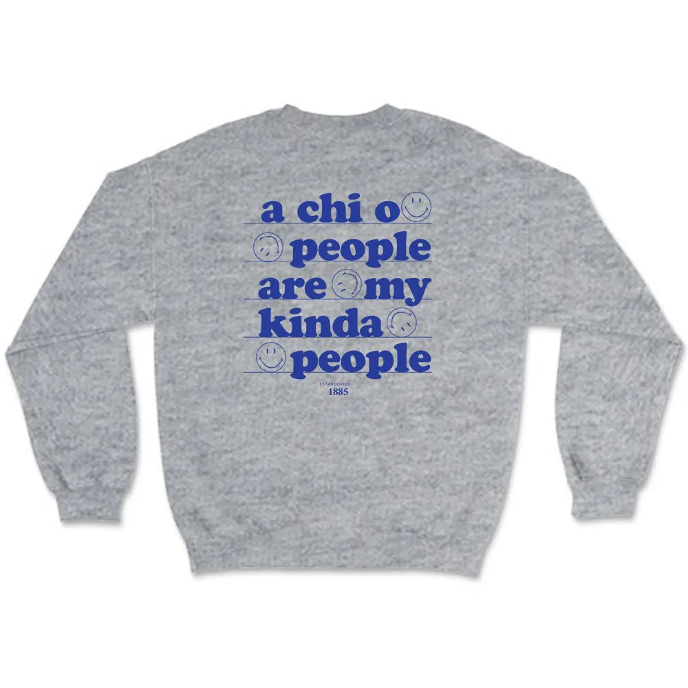 Alpha Chi Omega // My Kind Of People Crewneck Sweatshirt