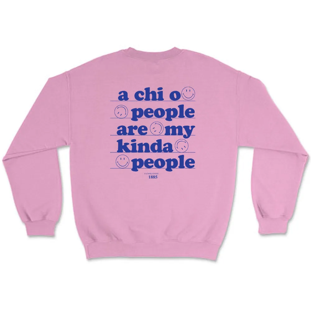 Alpha Chi Omega // My Kind Of People Crewneck Sweatshirt