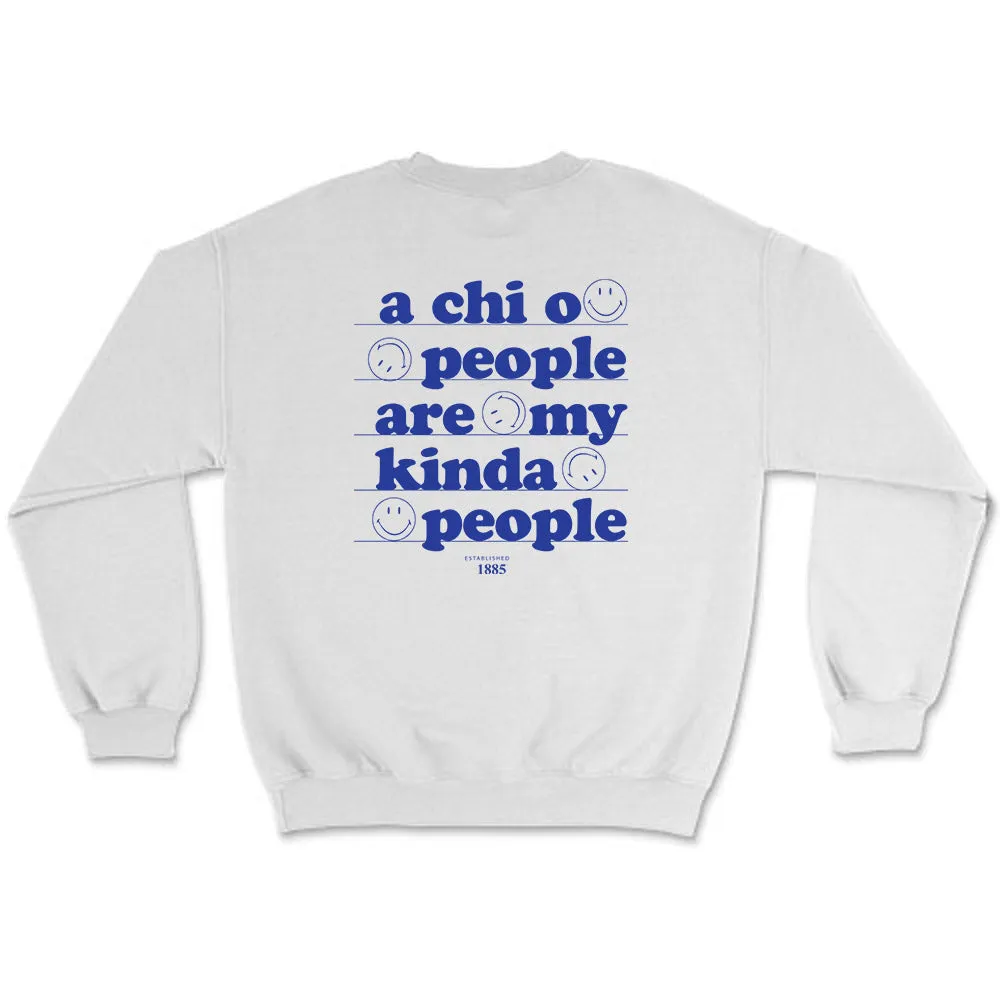 Alpha Chi Omega // My Kind Of People Crewneck Sweatshirt