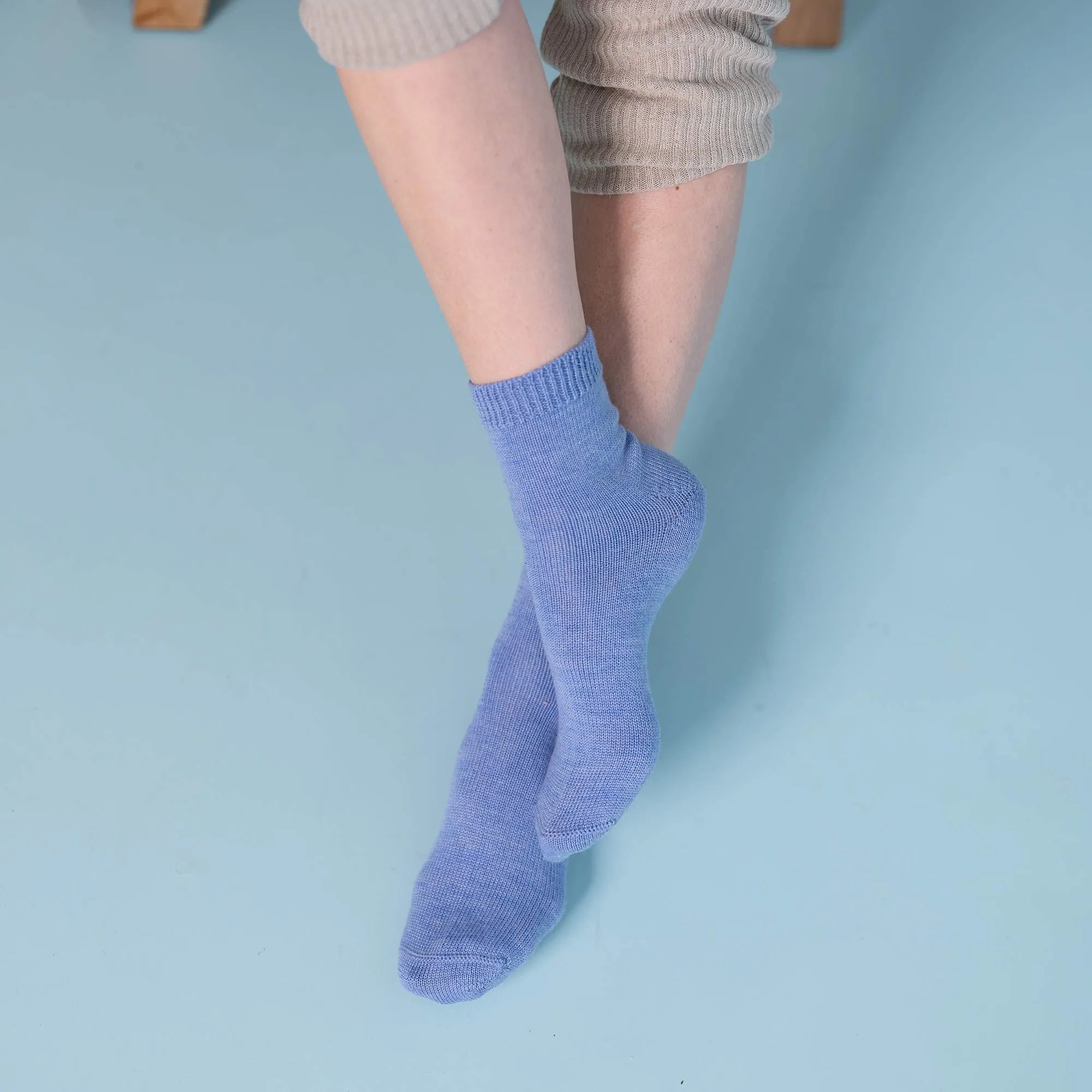 ALPINEVILLE Elastic-free 100% Organic Merino Wool Socks (No Polyester, No Latex, No Spandex, No Nylon, No Polyamide, No Plastic, No Synthetics) (100% Biodegradable)