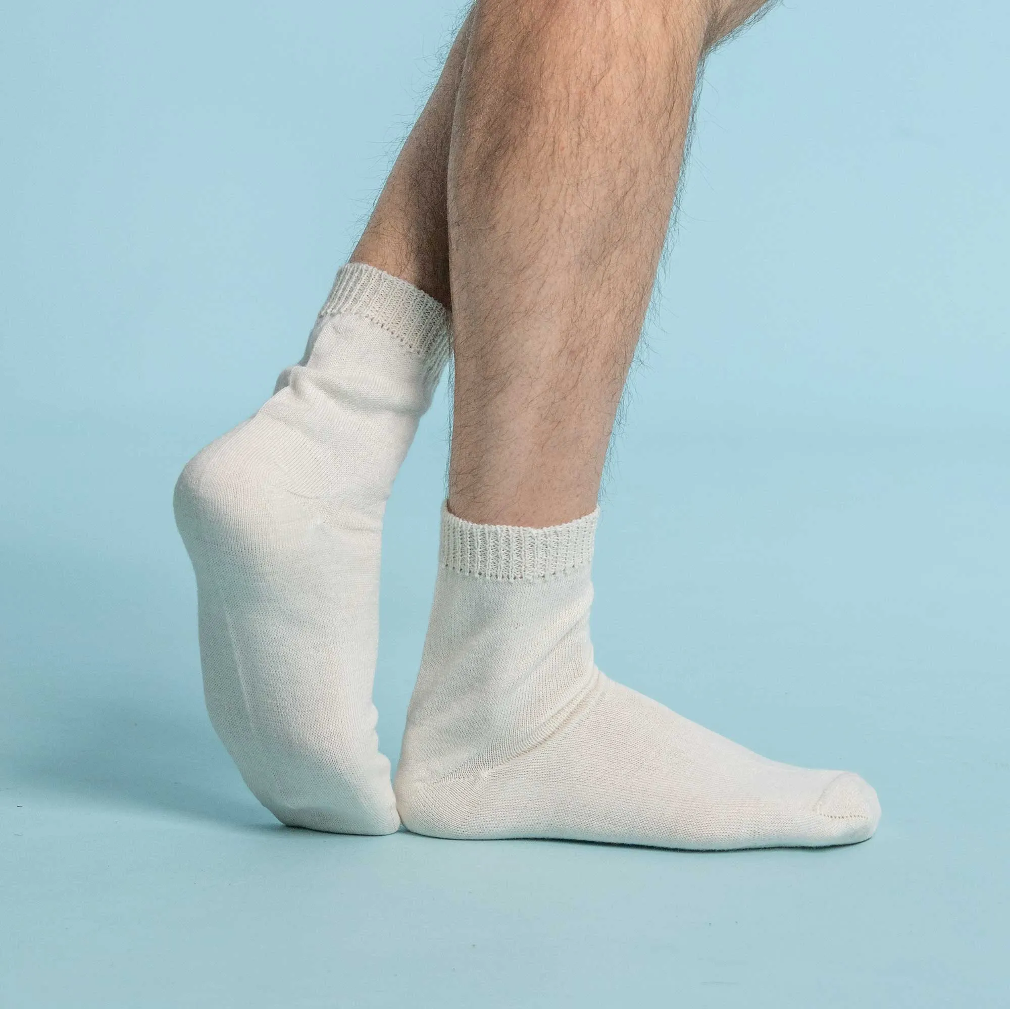 ALPINEVILLE Elastic-free 100% Organic Merino Wool Socks (No Polyester, No Latex, No Spandex, No Nylon, No Polyamide, No Plastic, No Synthetics) (100% Biodegradable)