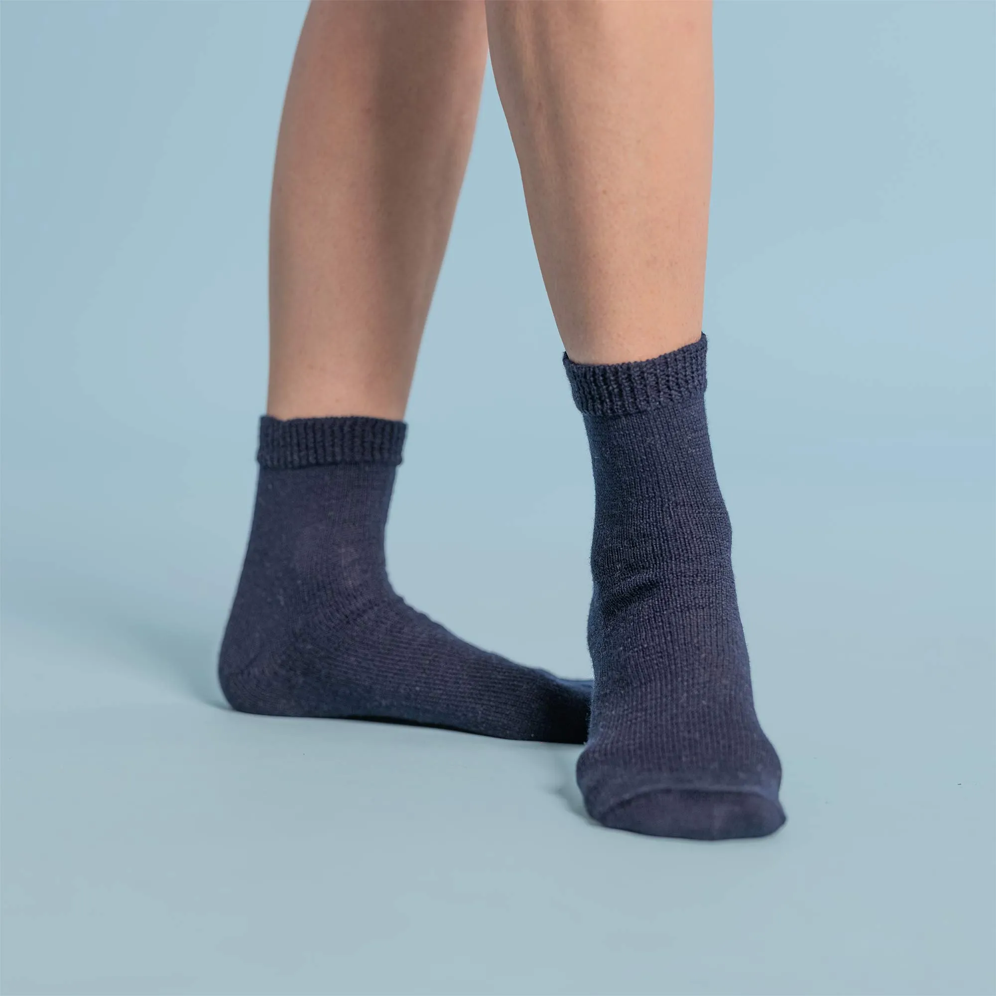 ALPINEVILLE Elastic-free 100% Organic Merino Wool Socks (No Polyester, No Latex, No Spandex, No Nylon, No Polyamide, No Plastic, No Synthetics) (100% Biodegradable)