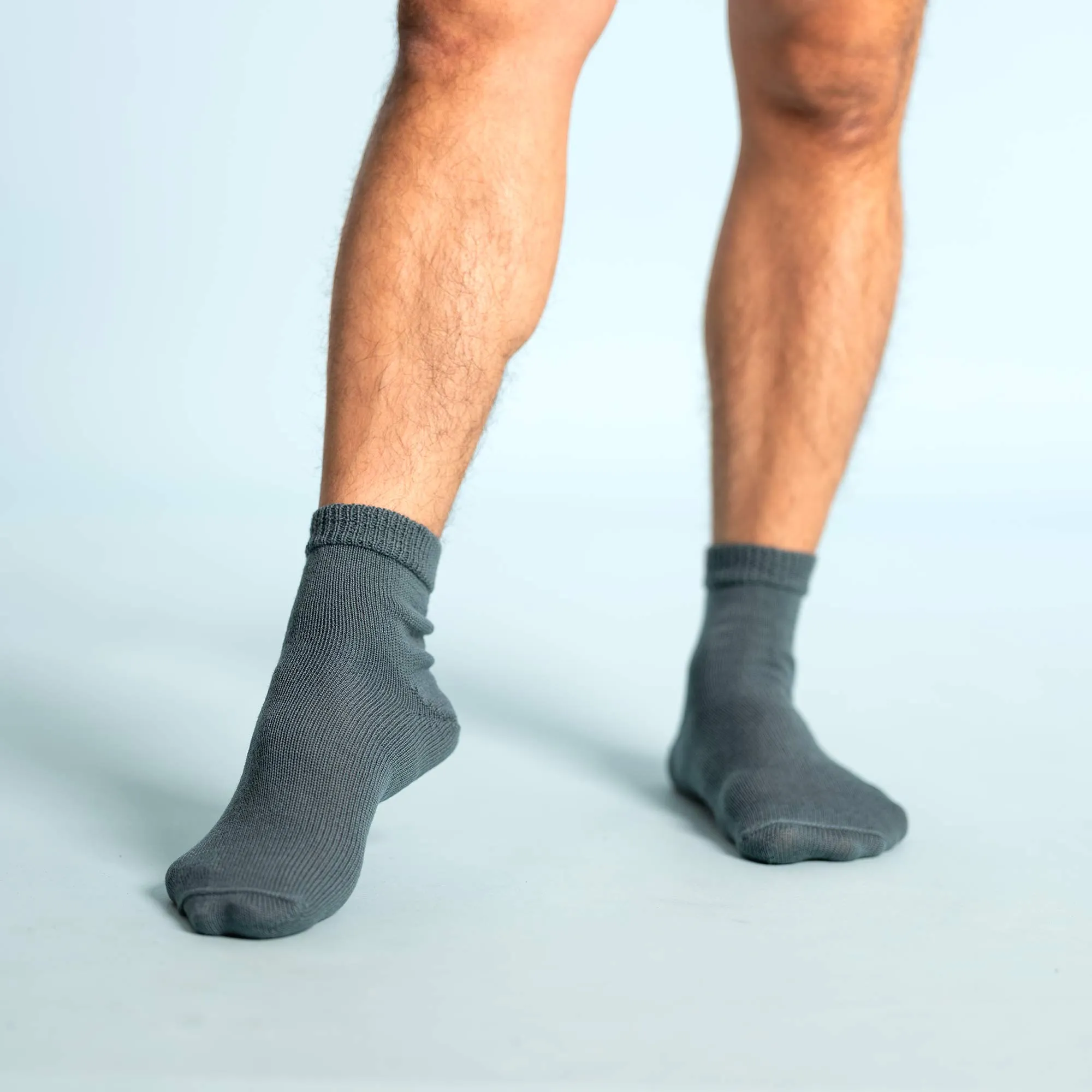 ALPINEVILLE Elastic-free 100% Organic Merino Wool Socks (No Polyester, No Latex, No Spandex, No Nylon, No Polyamide, No Plastic, No Synthetics) (100% Biodegradable)