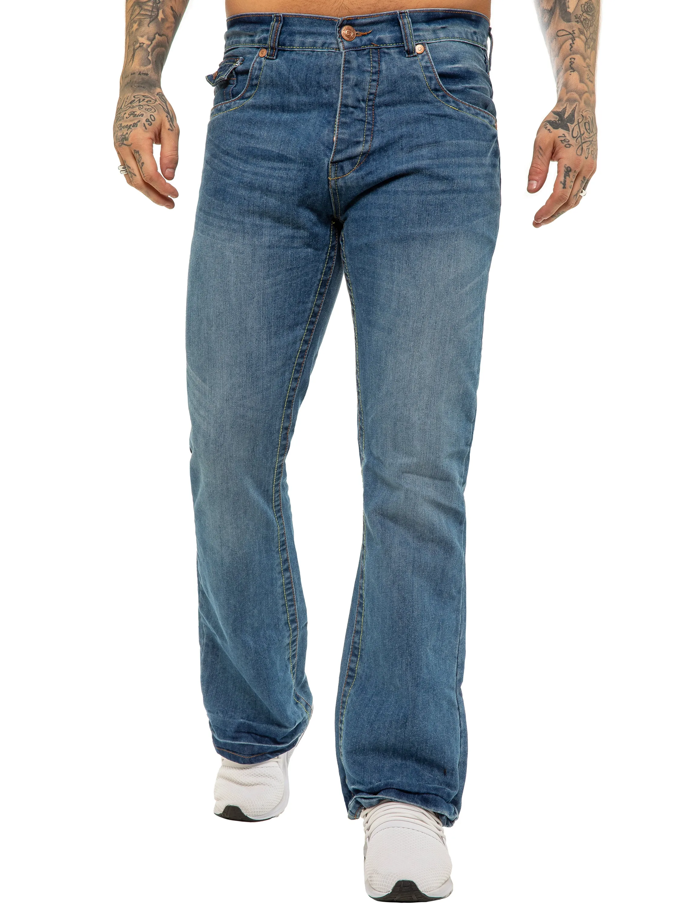 APT Designer | Men's Classic Boot Cut Denim Jeans