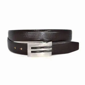 ASHER - Mens Brown Genuine Reversible Leather Belt