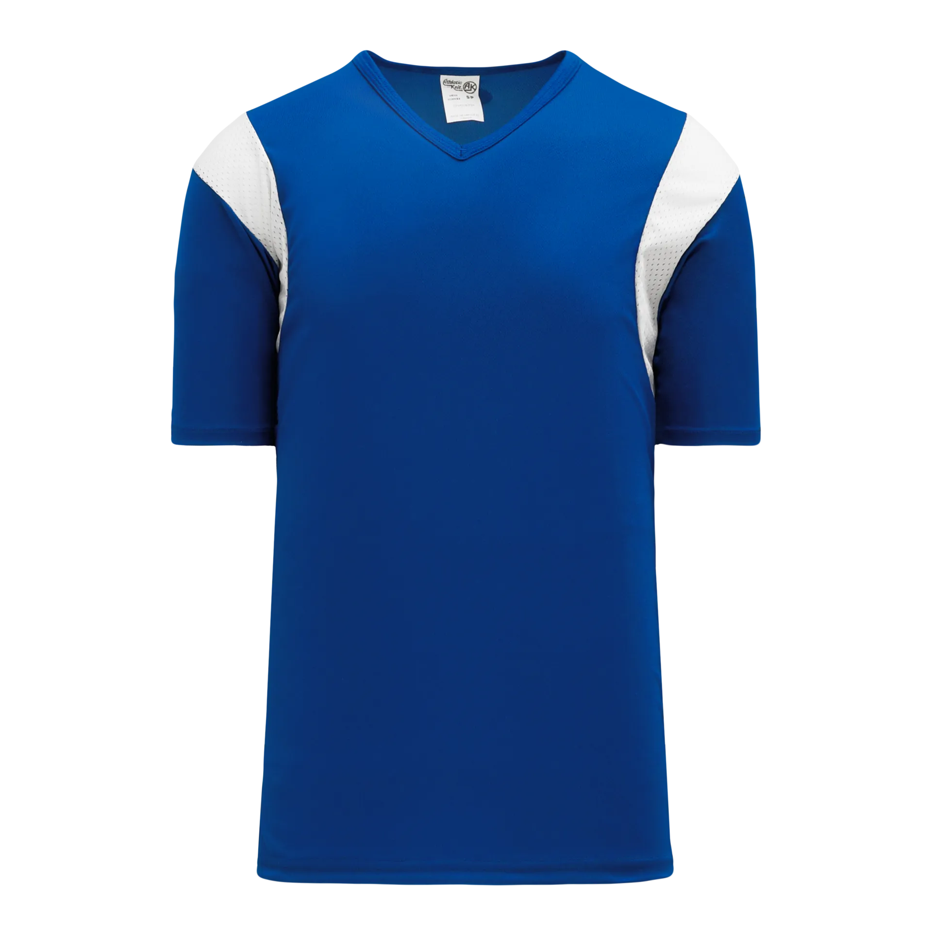 Athletic Knit V-Neck Performance Baseball Jersey With Mesh Shoulder Inserts