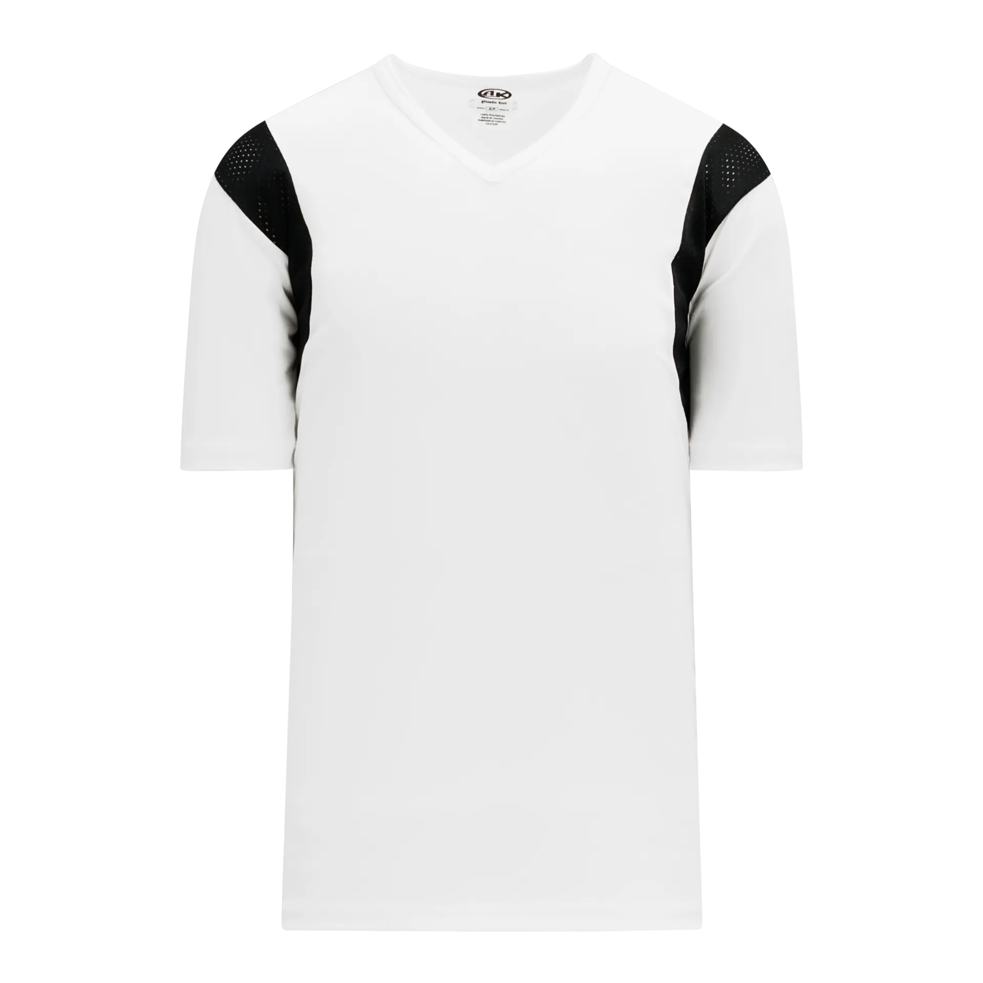 Athletic Knit V-Neck Performance Baseball Jersey With Mesh Shoulder Inserts