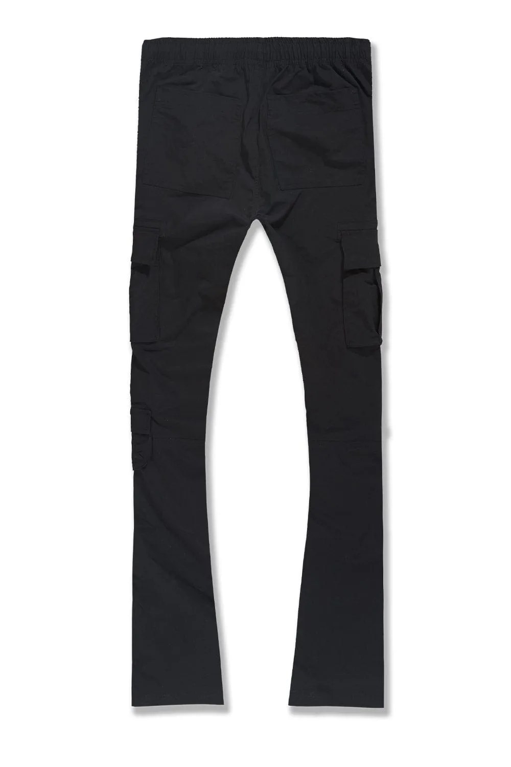 Big Men's Stacked Ventura Cargo Pants (Black)