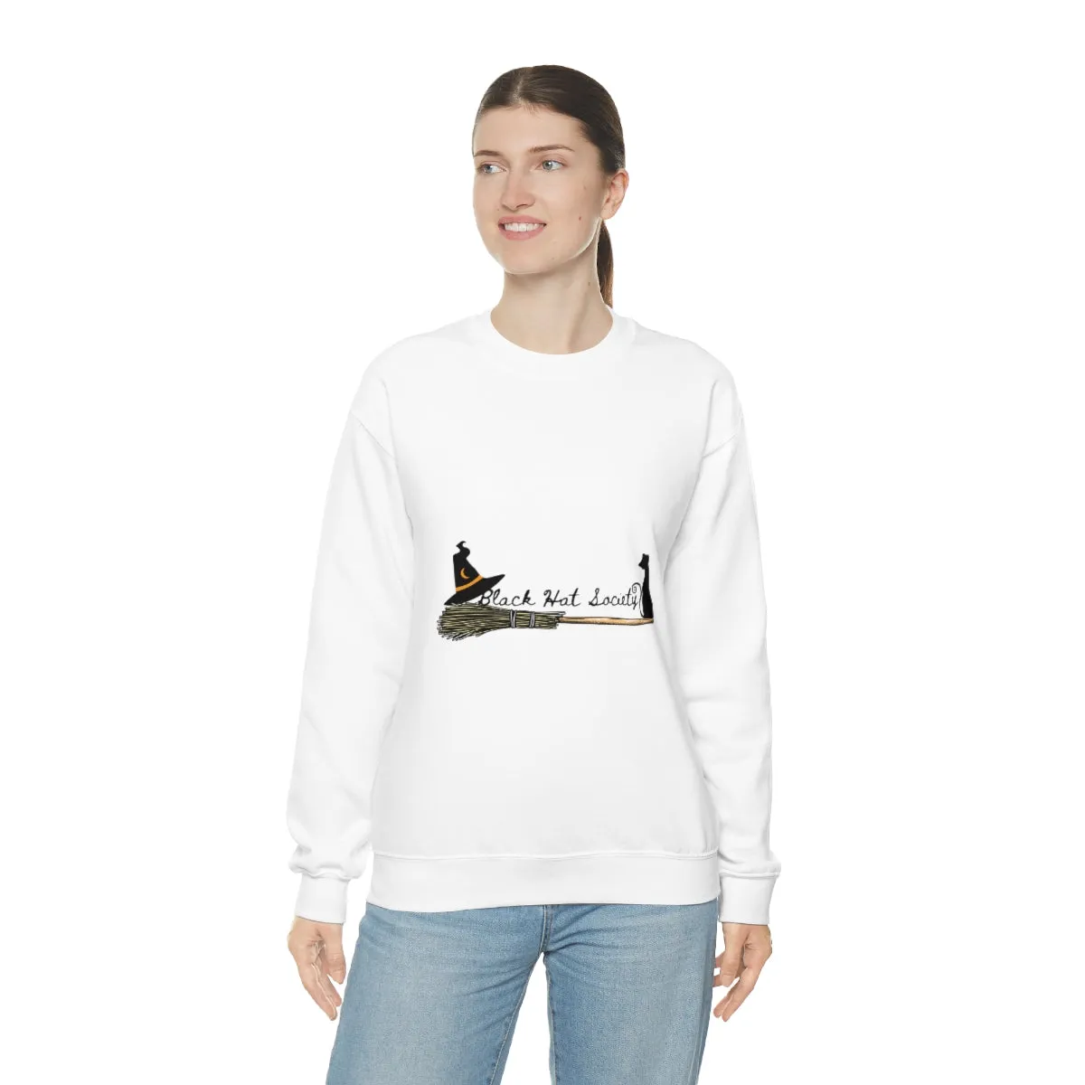 Black Hat Society Unisex Heavy Blend™ Crewneck Sweatshirt