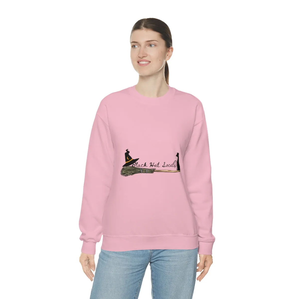 Black Hat Society Unisex Heavy Blend™ Crewneck Sweatshirt