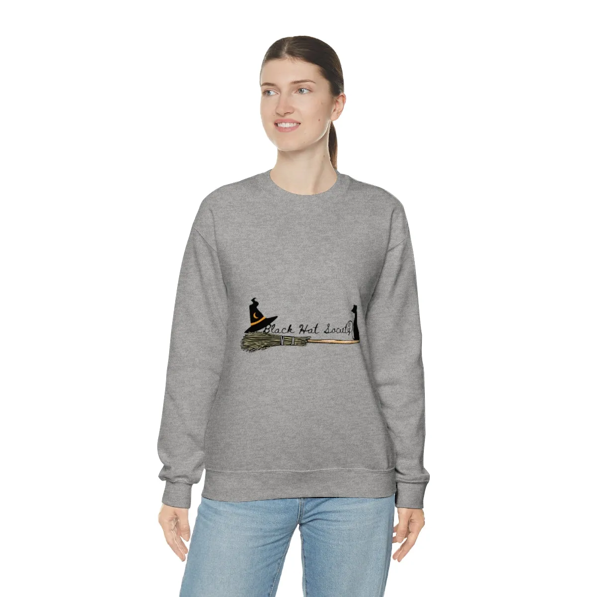 Black Hat Society Unisex Heavy Blend™ Crewneck Sweatshirt