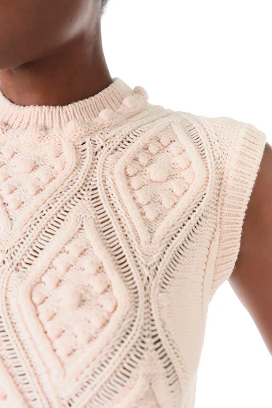 Cable Knit Crop Tank