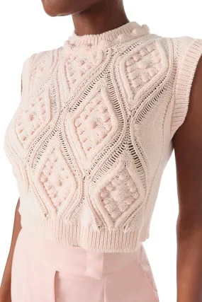 Cable Knit Crop Tank