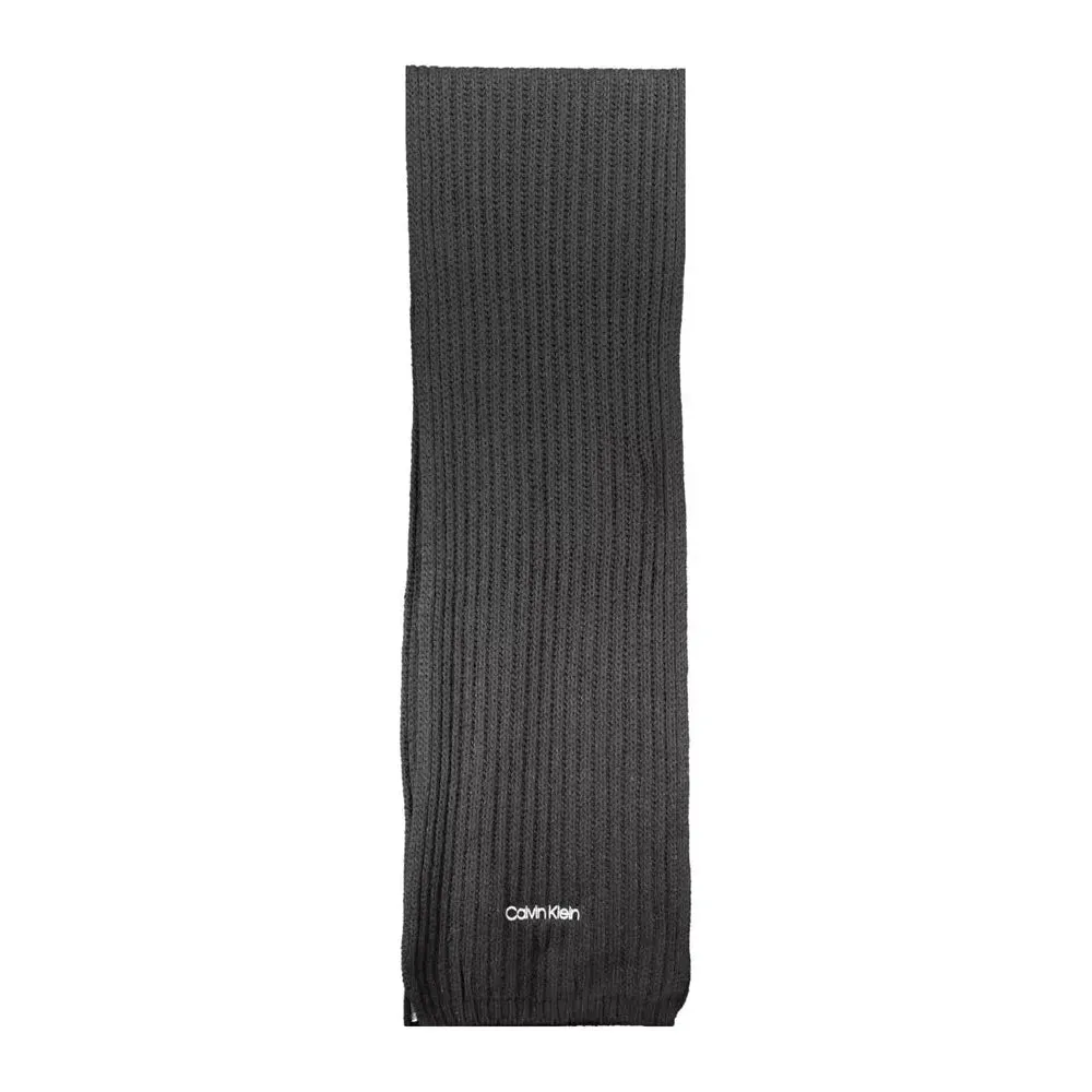 Calvin Klein Black Cotton Women Scarf