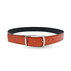 CAMERON - Mens Tan & Black Genuine Leather Reversible Belt