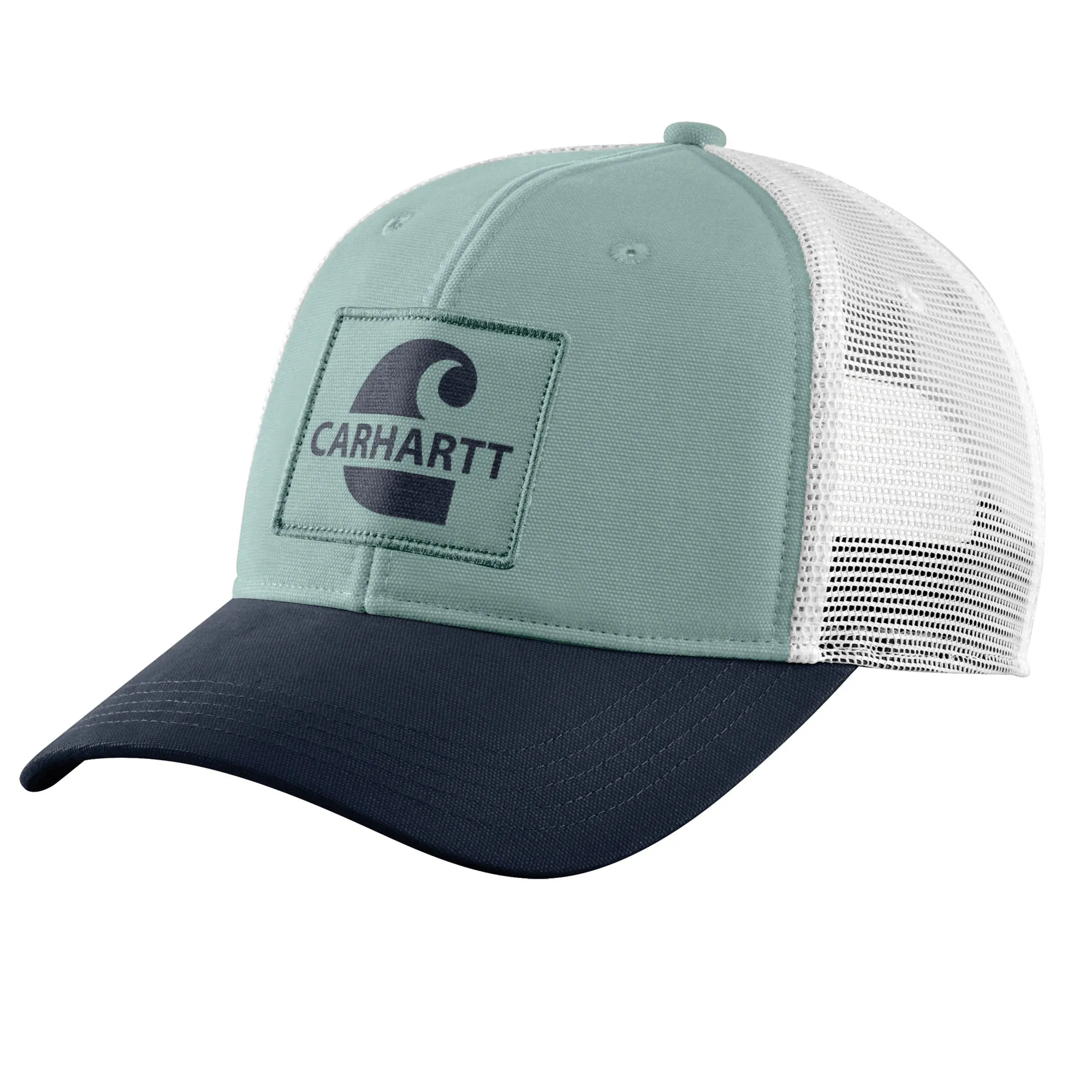 Carhartt Men's Canvas Mesh-Back Logo Graphic Cap