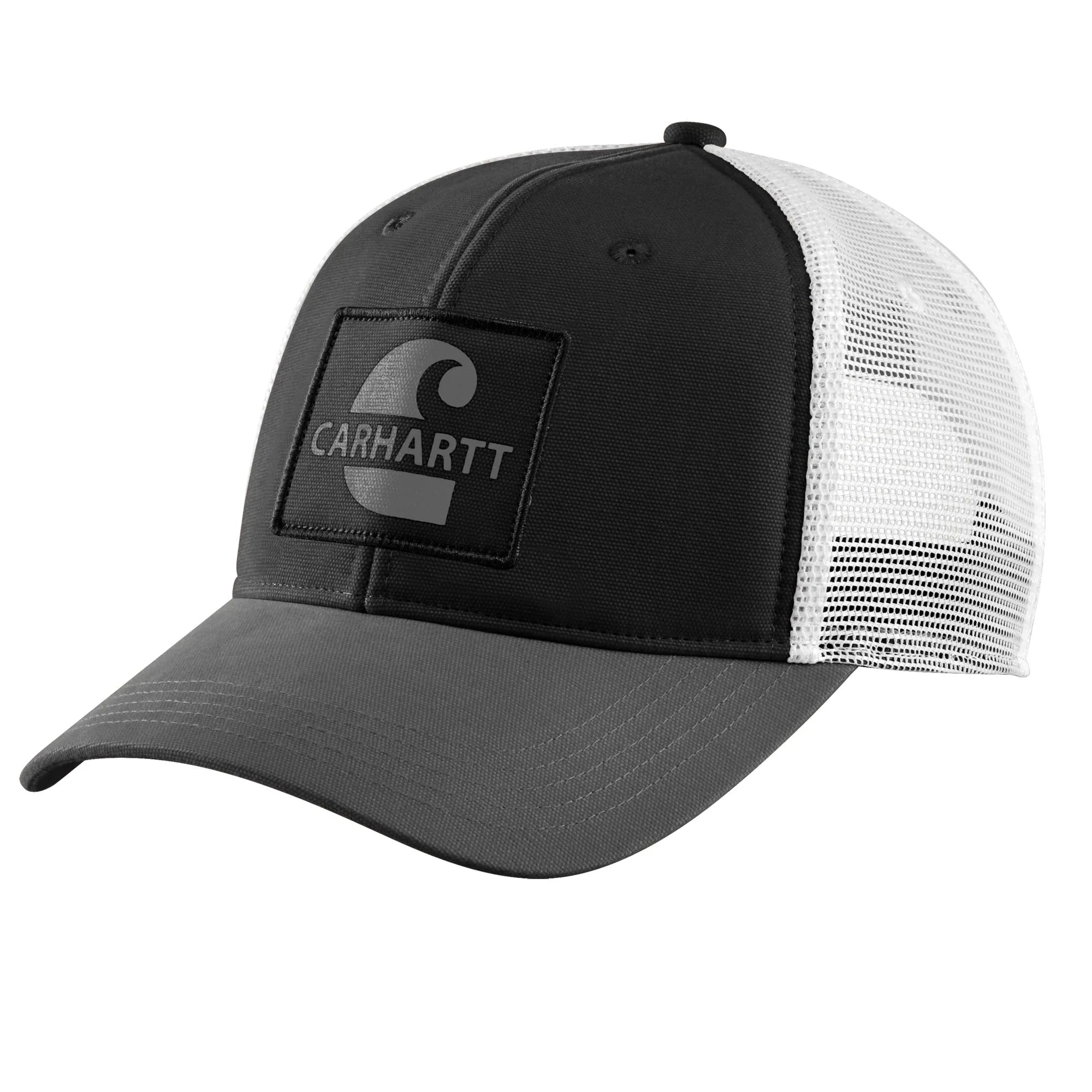 Carhartt Men's Canvas Mesh-Back Logo Graphic Cap