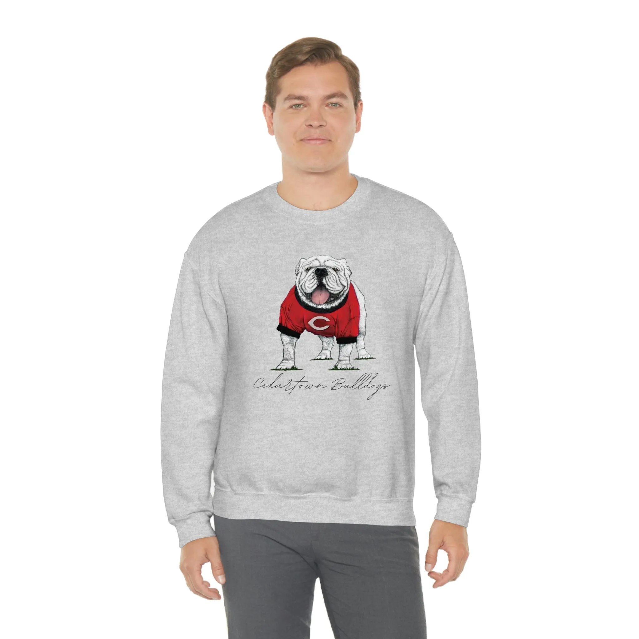 Cedartown Bulldogs Gildan 18000 Unisex Heavy Blend Crewneck Sweatshirt