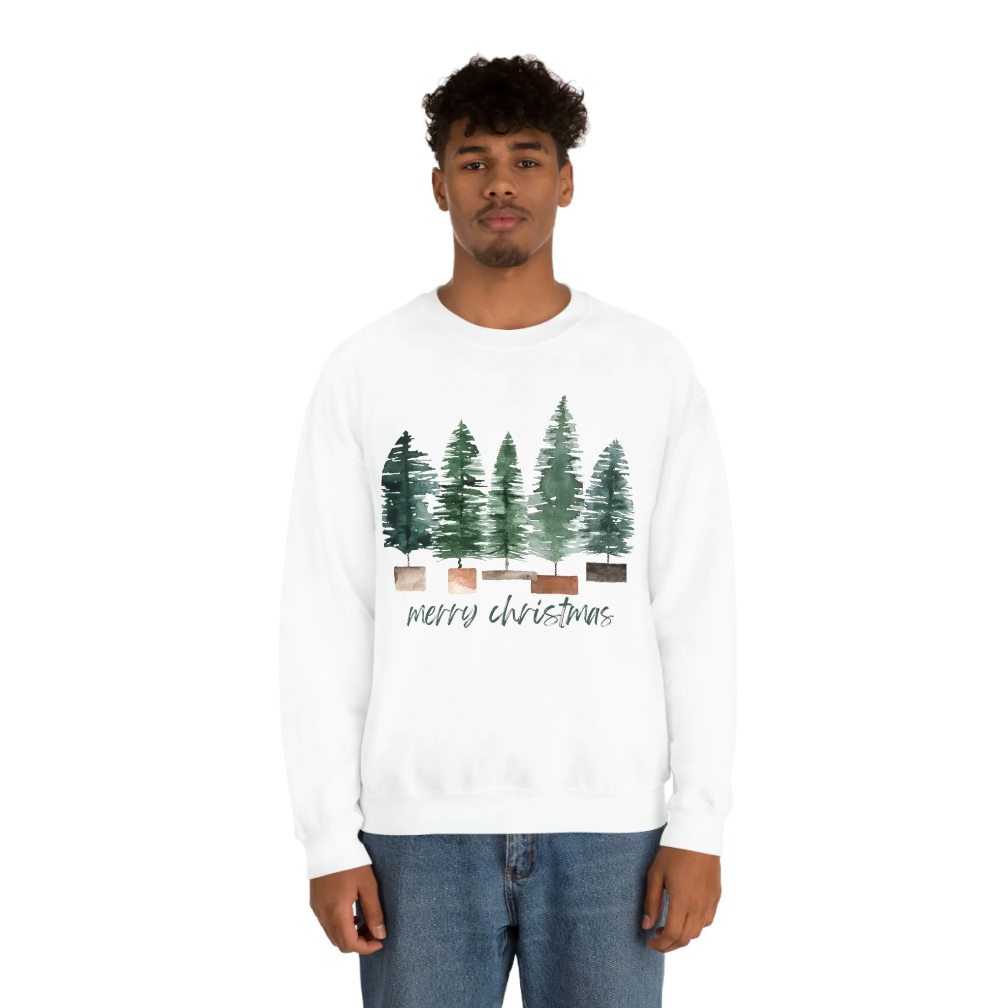 Christmas bubble tree Unisex Heavy Blend Crewneck Sweatshirt