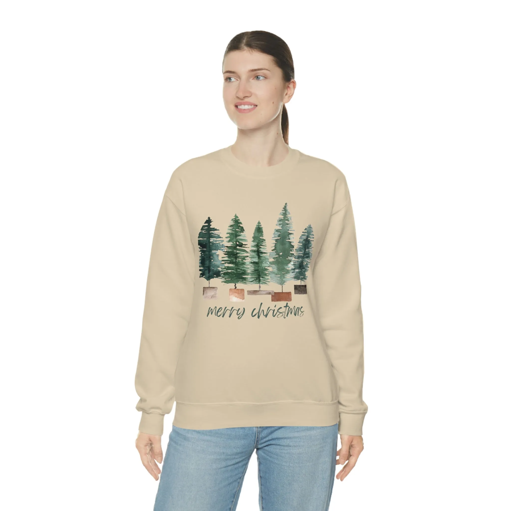 Christmas bubble tree Unisex Heavy Blend Crewneck Sweatshirt