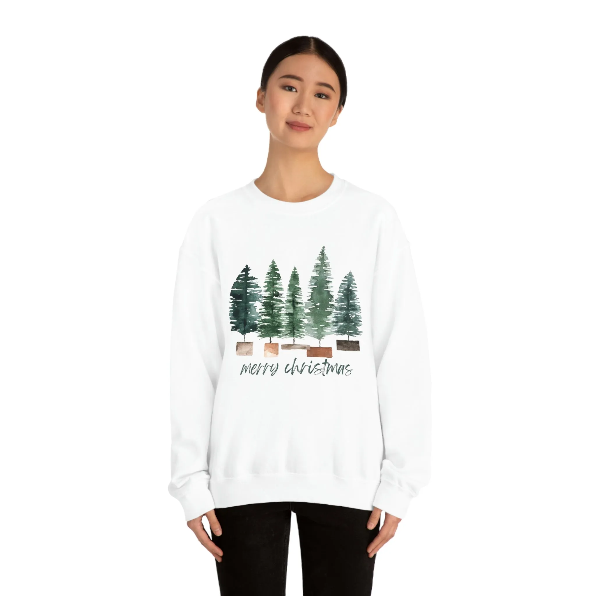 Christmas bubble tree Unisex Heavy Blend Crewneck Sweatshirt