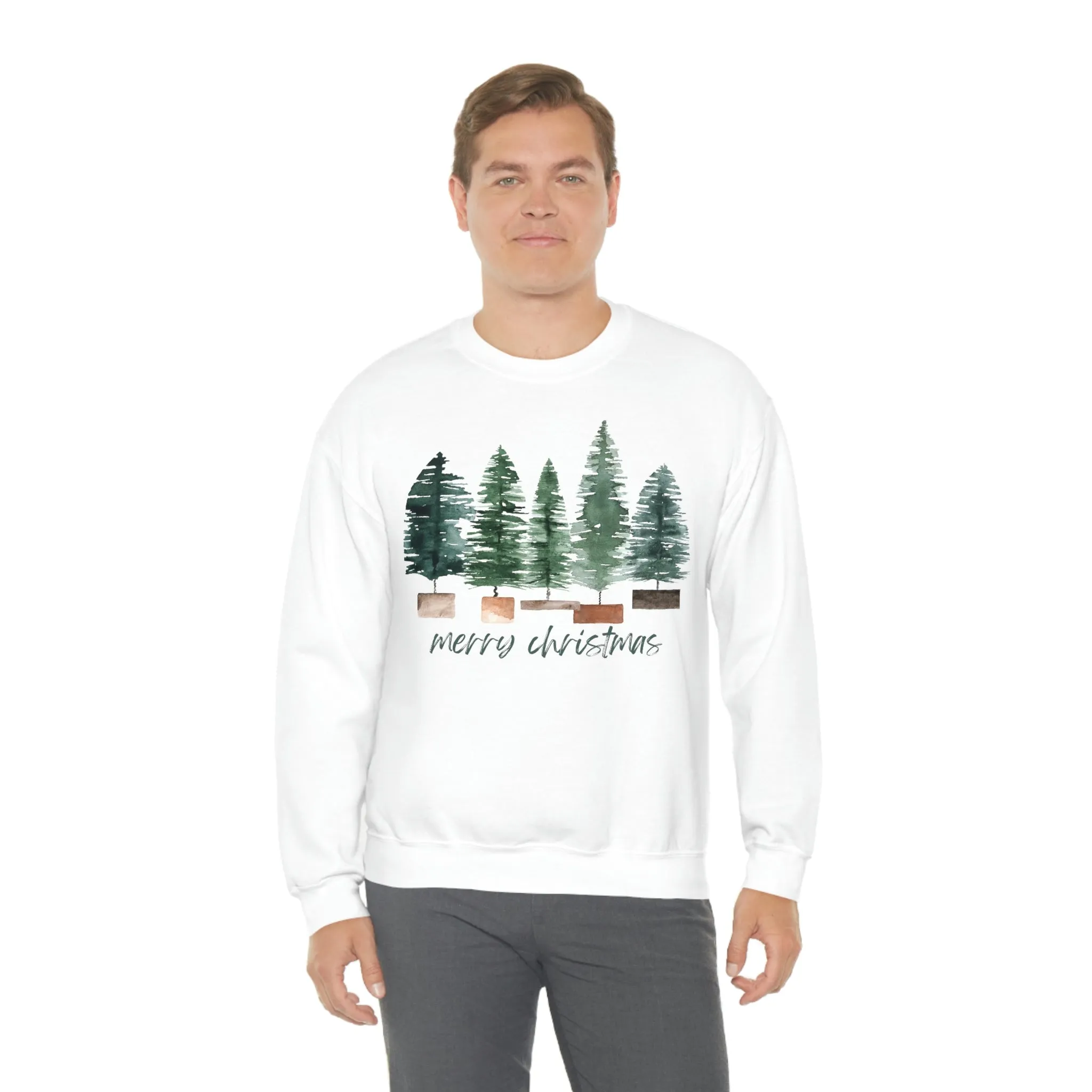 Christmas bubble tree Unisex Heavy Blend Crewneck Sweatshirt