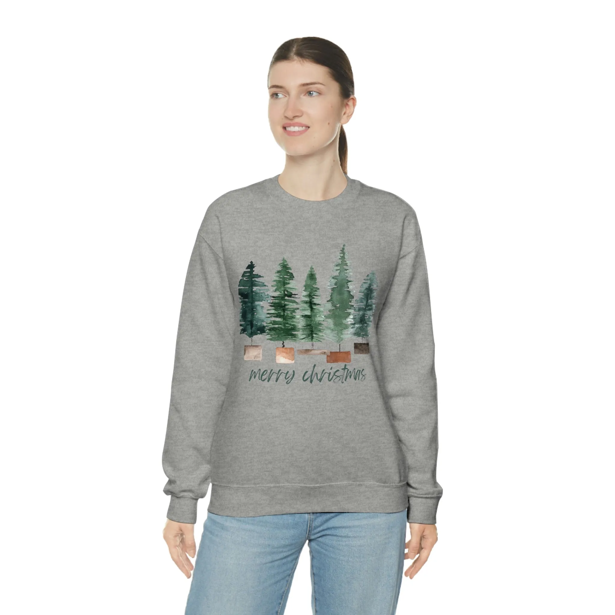 Christmas bubble tree Unisex Heavy Blend Crewneck Sweatshirt