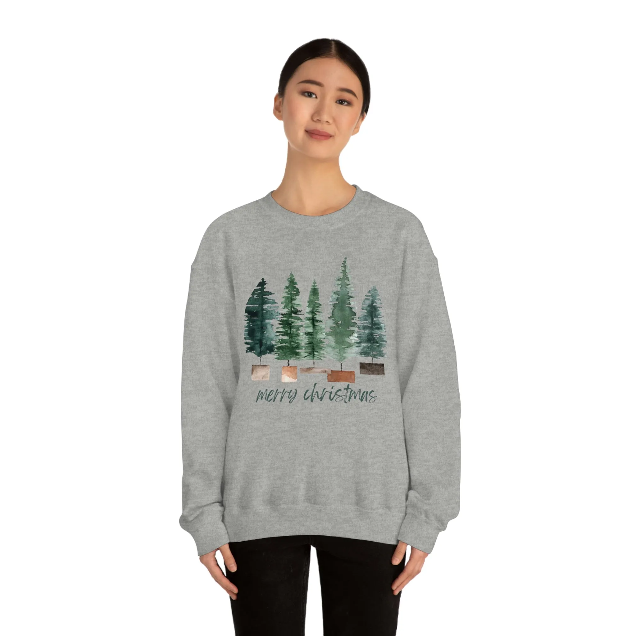 Christmas bubble tree Unisex Heavy Blend Crewneck Sweatshirt