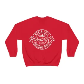 Christmas North Pole Brewing Company Heavy Blend Crewneck Sweatshirt