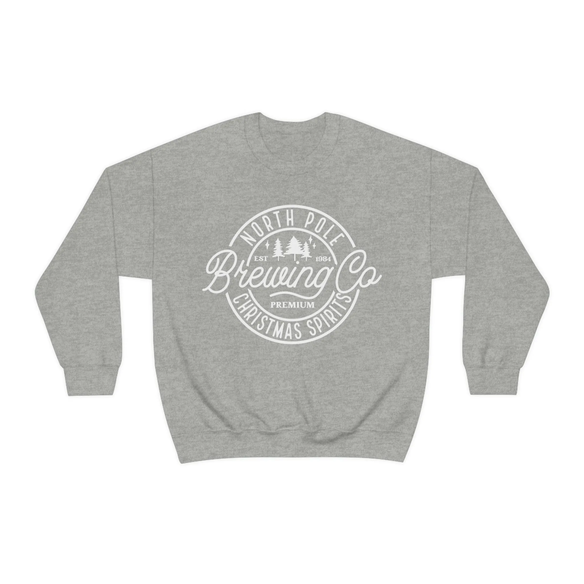 Christmas North Pole Brewing Company Heavy Blend Crewneck Sweatshirt