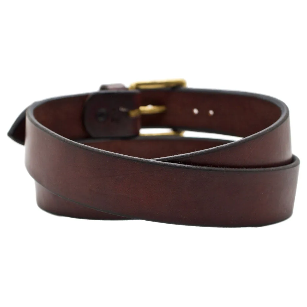 CLASSIC NARROW 1.25 MAHOGANY Leather Belt