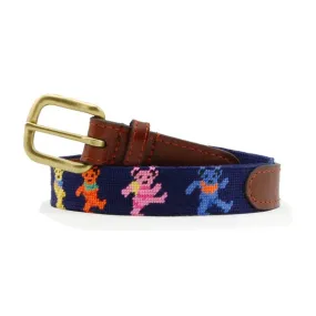 Dancing Bears Children's Needlepoint Belt