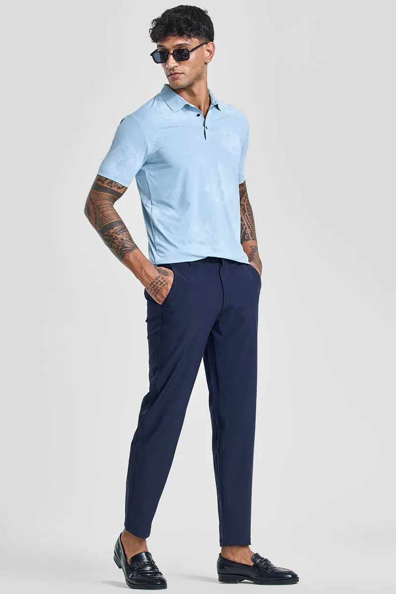 Dark Blue Slim Fit Stretch Chinos