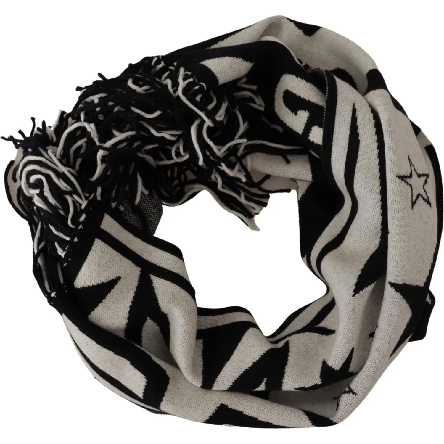 Dolce & Gabbana Elegant Monochrome Wool-Cashmere Men's Scarf