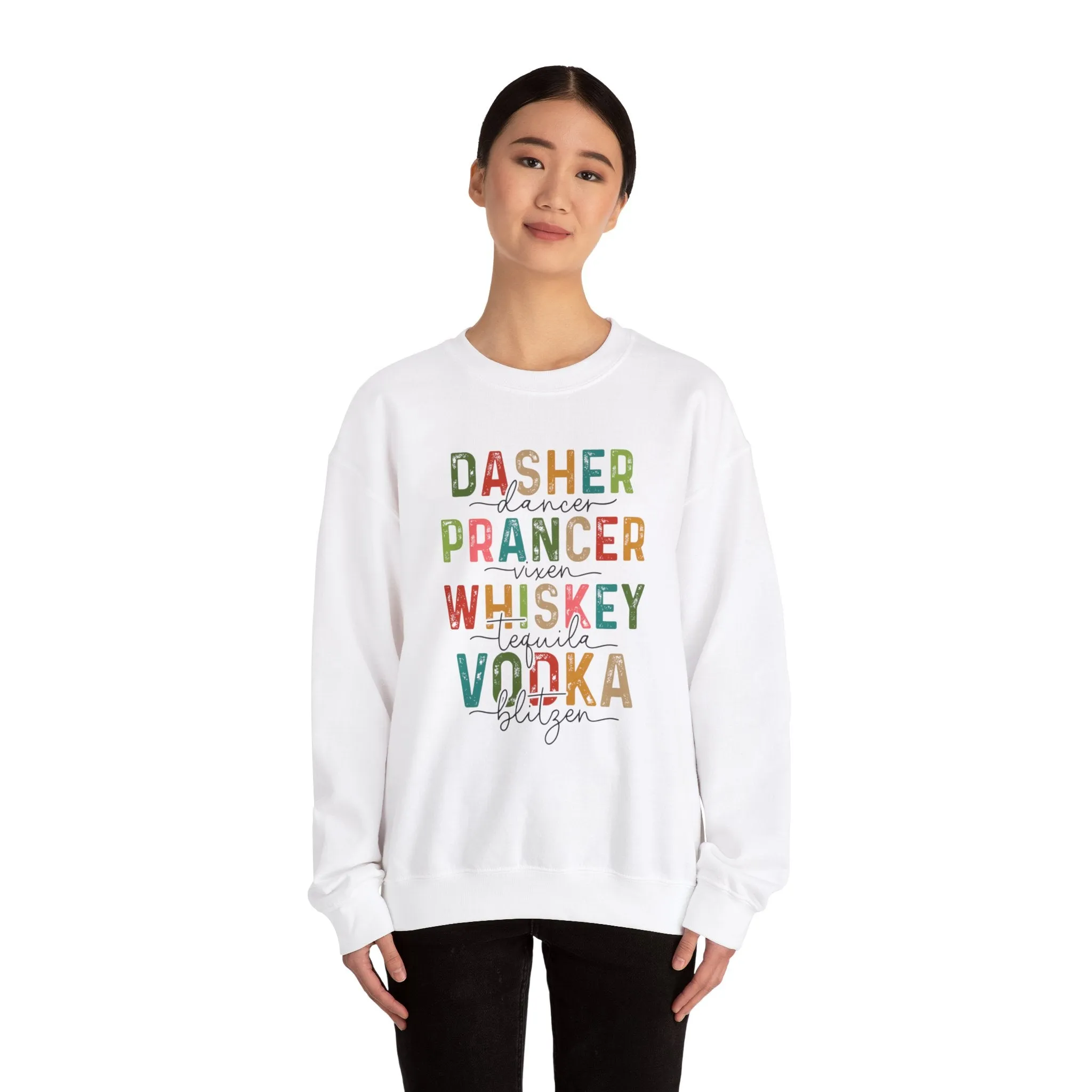 Drunk Reindeers Unisex Heavy Blend™ Crewneck Sweatshirt