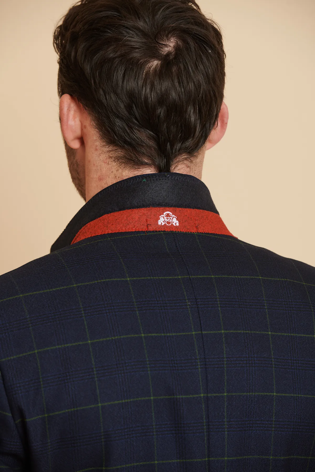 EDINSON - Navy Green Check Blazer