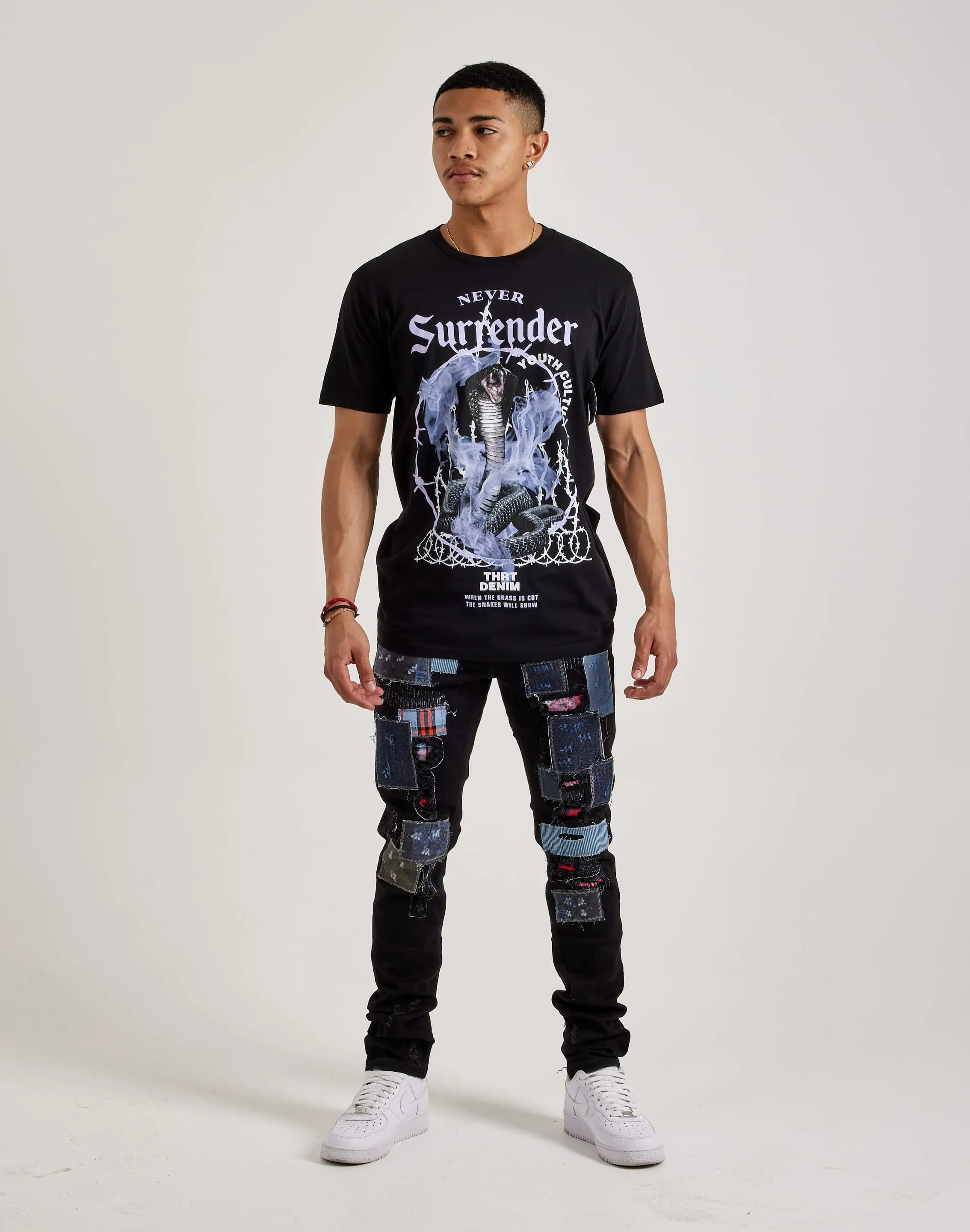 Embellish Nyc Patchwork Denim Jeans