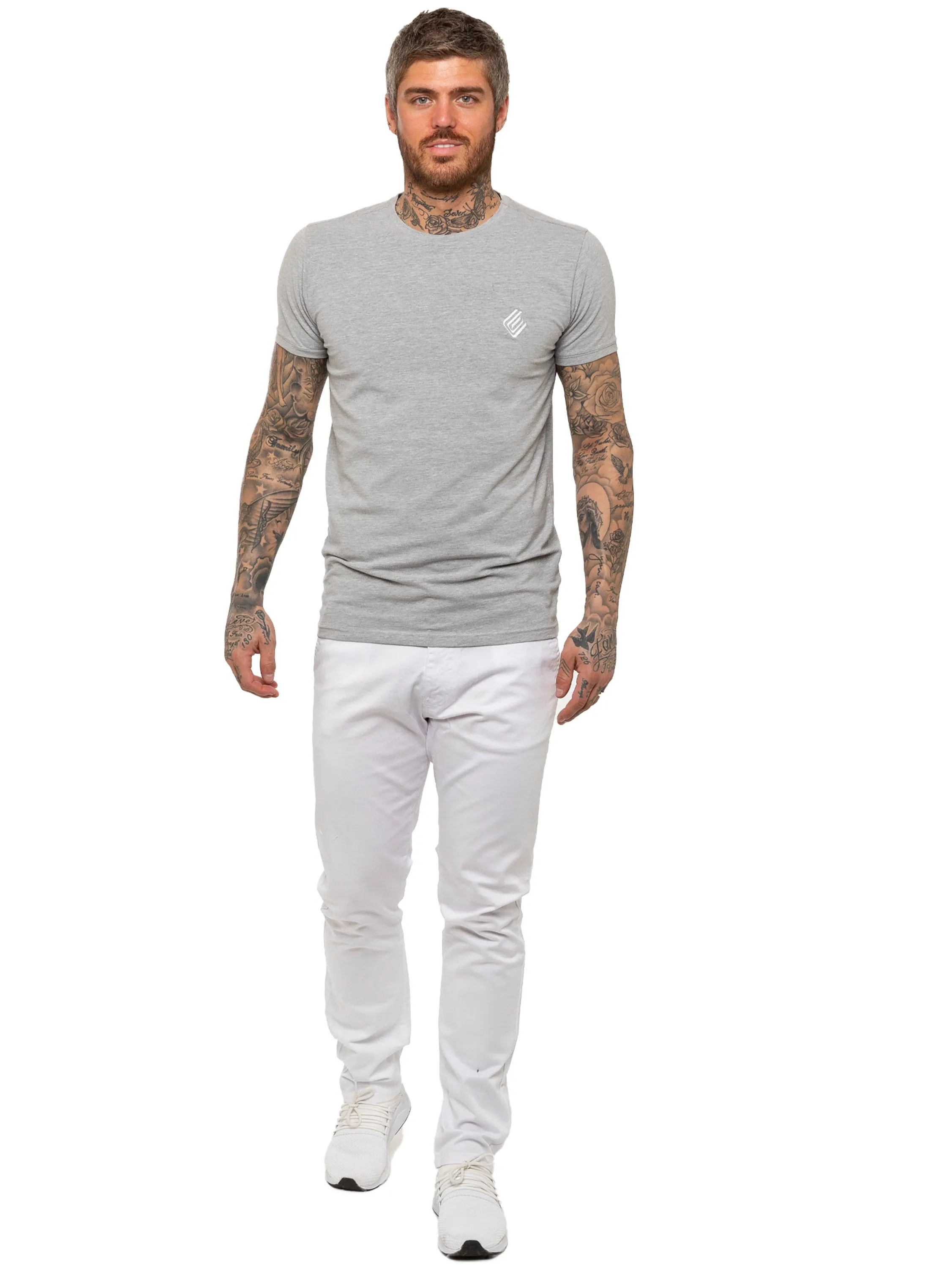 Enzo | Mens Slim Fit Stretch Chino Trousers