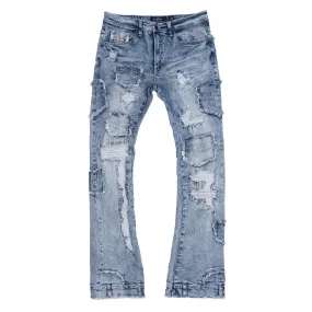 F1721 Rackade Stacked Jeans - Light Wash