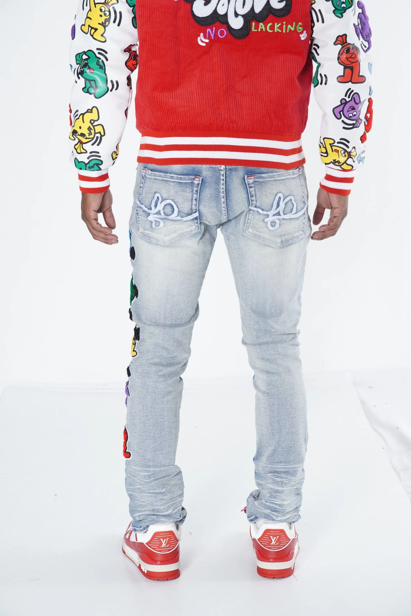 F1750 Frost Money Dance Denim Jeans - Light Wash