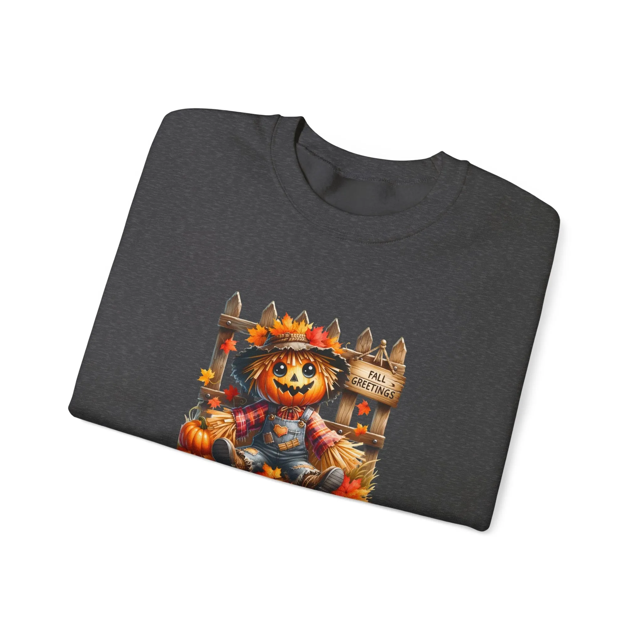 Fall Scarecrow Unisex Heavy Blend™ Crewneck Sweatshirt