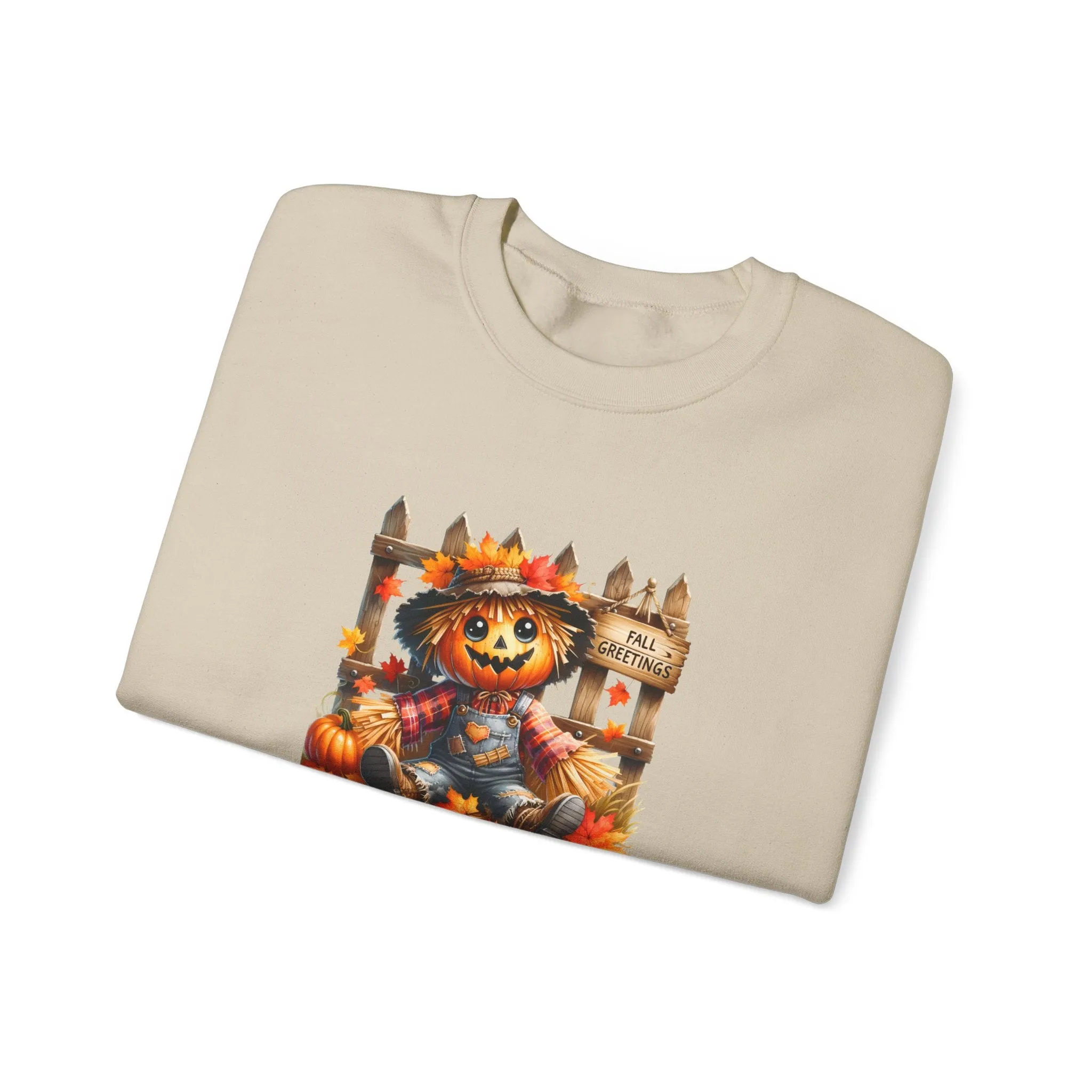 Fall Scarecrow Unisex Heavy Blend™ Crewneck Sweatshirt