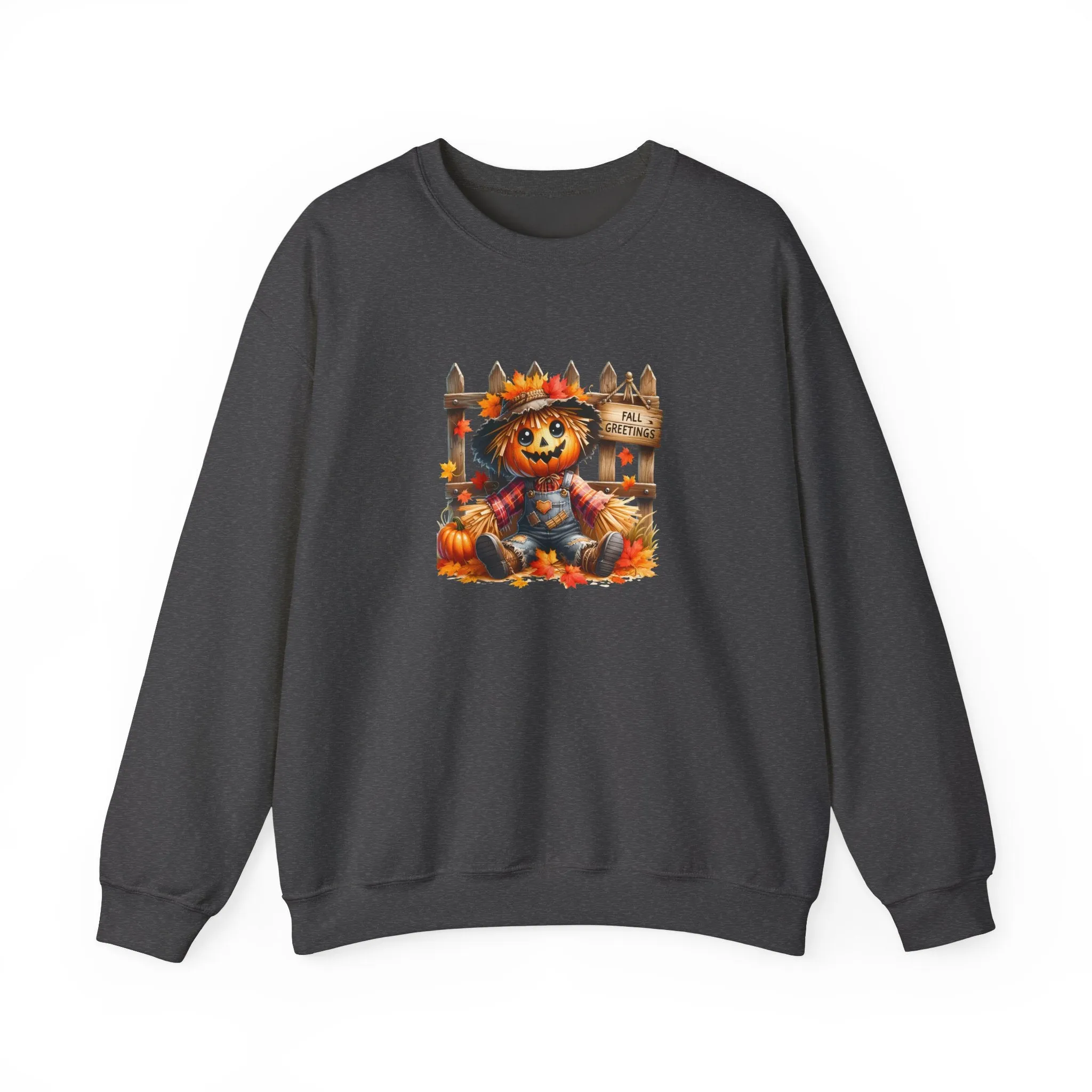 Fall Scarecrow Unisex Heavy Blend™ Crewneck Sweatshirt