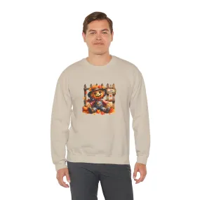 Fall Scarecrow Unisex Heavy Blend™ Crewneck Sweatshirt