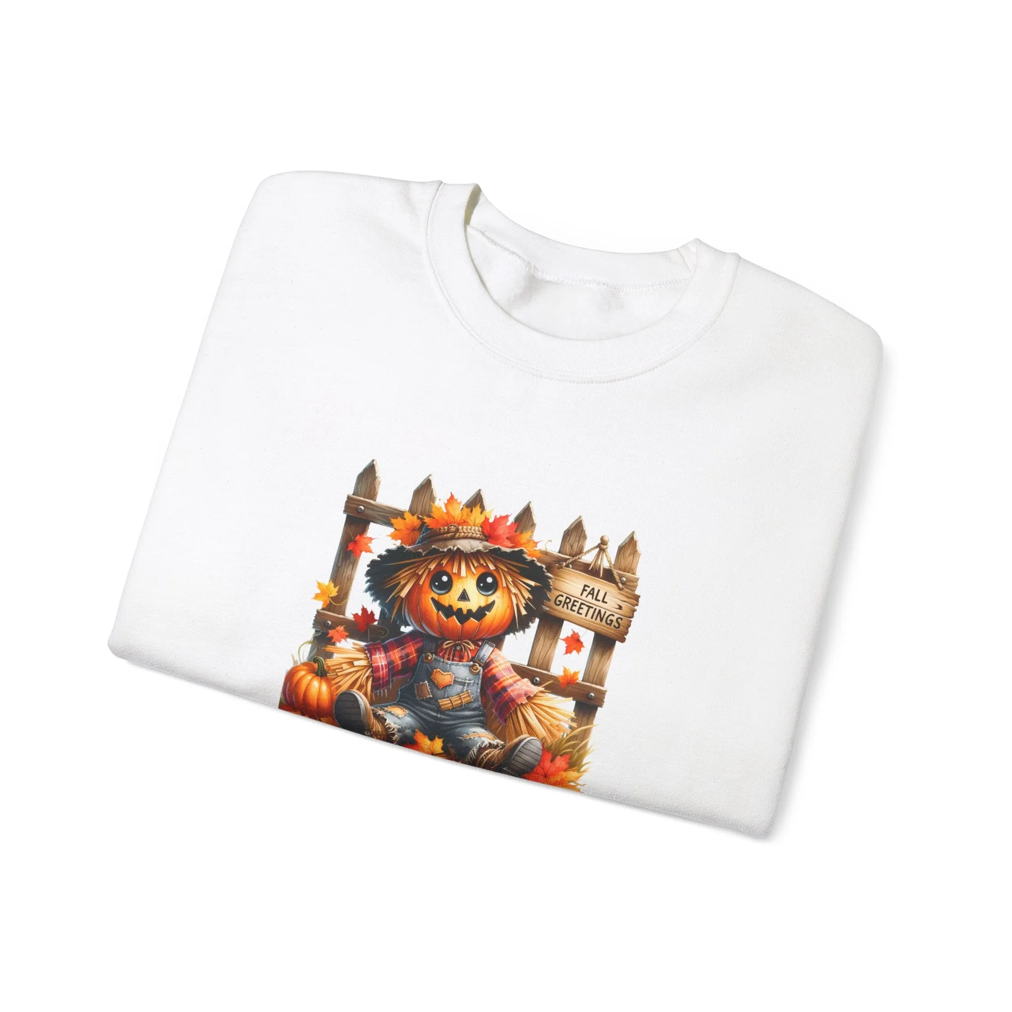 Fall Scarecrow Unisex Heavy Blend™ Crewneck Sweatshirt