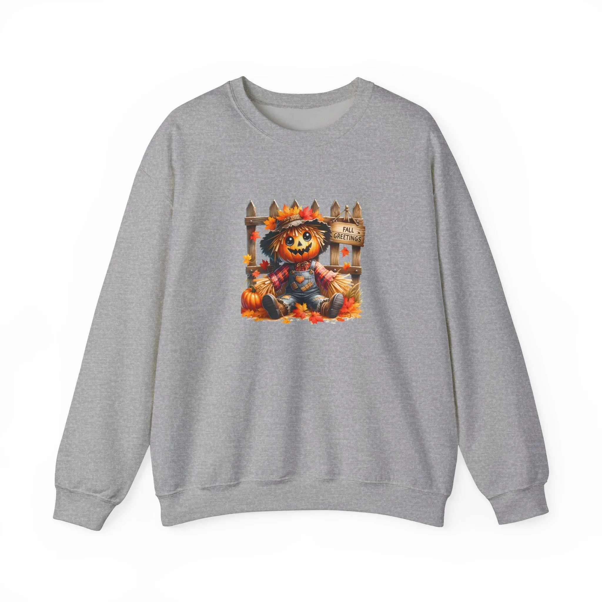 Fall Scarecrow Unisex Heavy Blend™ Crewneck Sweatshirt