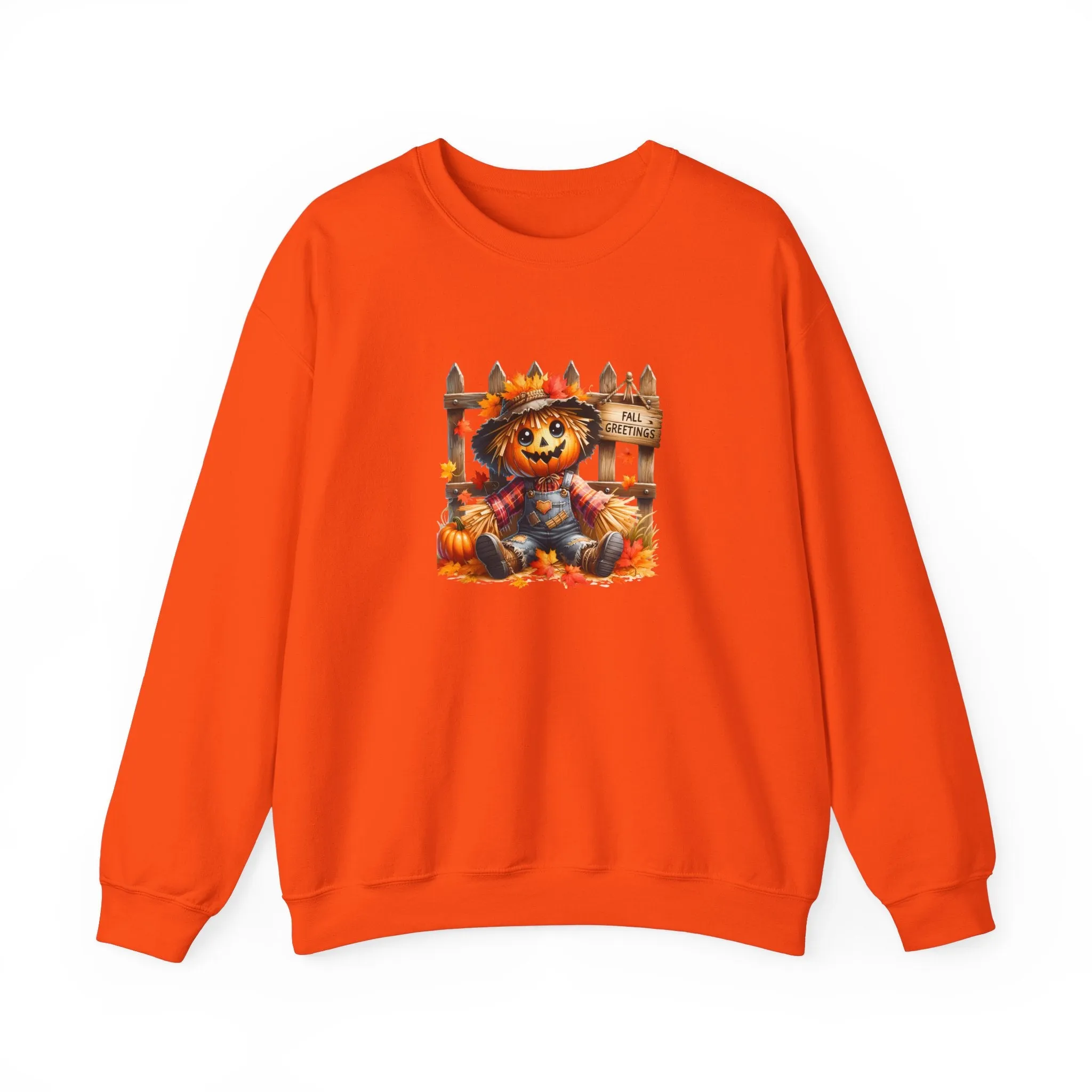 Fall Scarecrow Unisex Heavy Blend™ Crewneck Sweatshirt