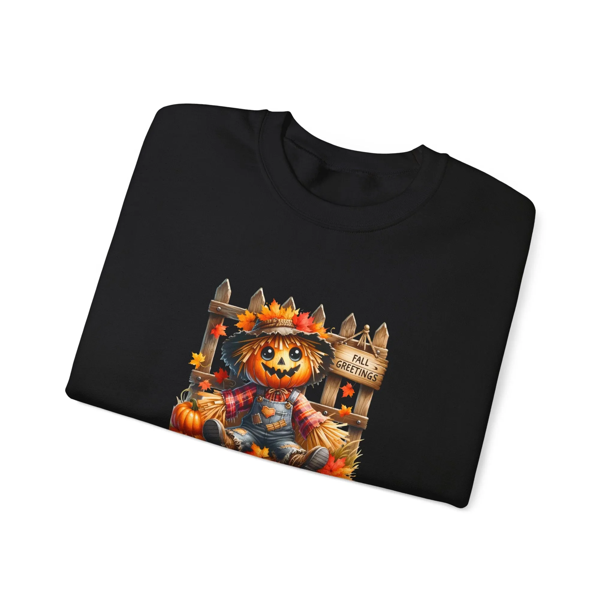 Fall Scarecrow Unisex Heavy Blend™ Crewneck Sweatshirt