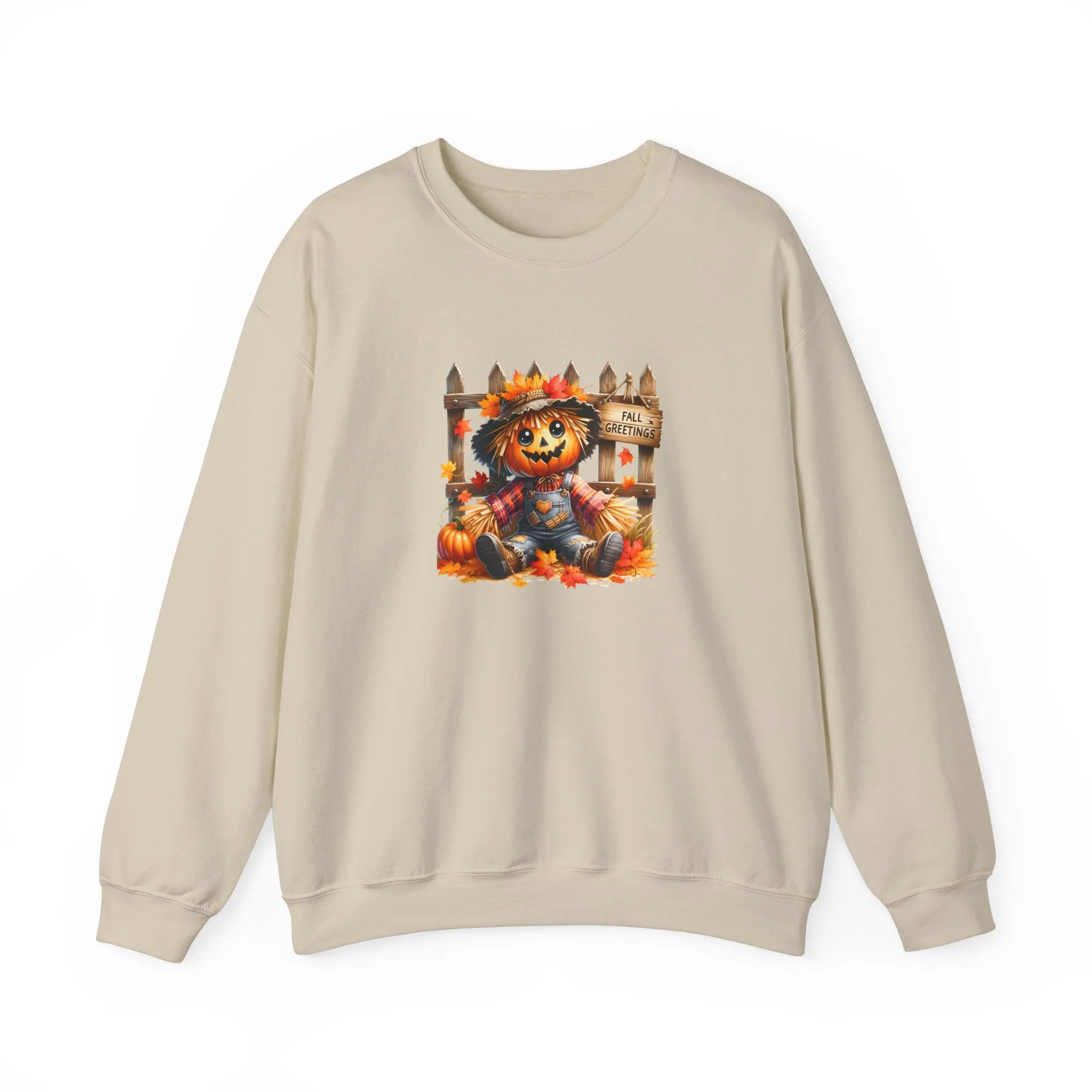 Fall Scarecrow Unisex Heavy Blend™ Crewneck Sweatshirt