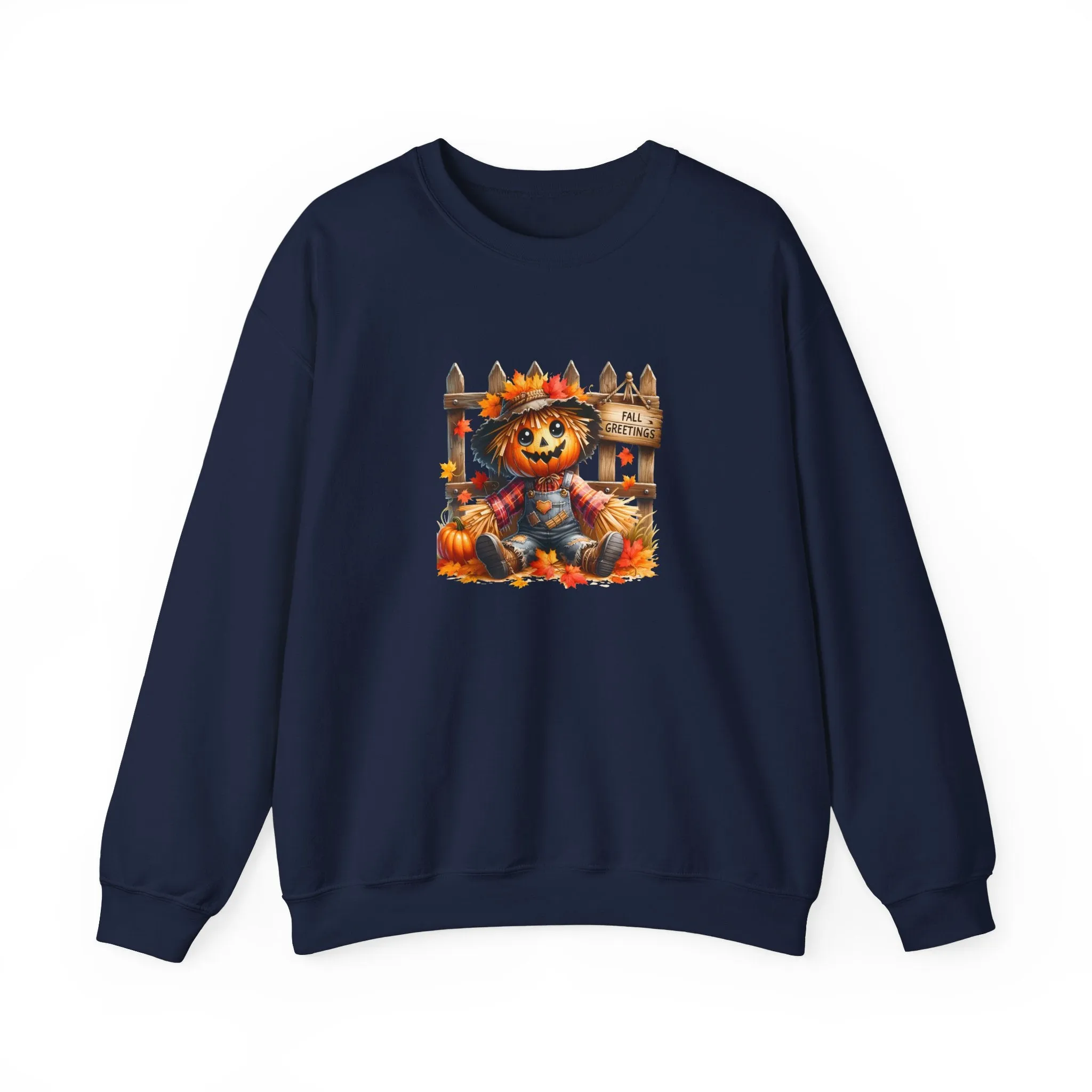 Fall Scarecrow Unisex Heavy Blend™ Crewneck Sweatshirt